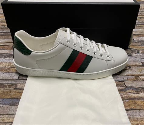 gucci ace leather sneakers price|gucci ace gg suede sneakers.